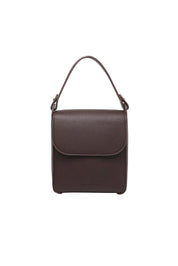 Product shot of the Bessie Crossbody Phone Bag - Chocolate in colour Chocolate, showing detail