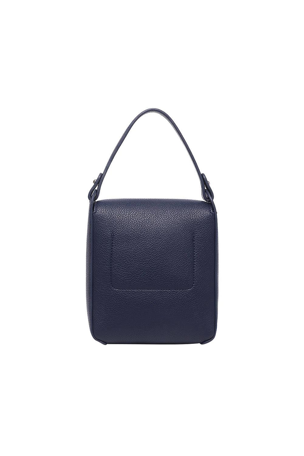 Product shot of the Bessie Crossbody Phone Bag - Navy in colour Navy, from the back
