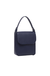 Product shot of the Bessie Crossbody Phone Bag - Navy in colour Navy, from the back
