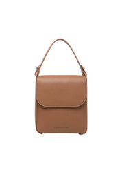 Product shot of the Bessie Crossbody Phone Bag - Toffee in colour Toffee, showing detail