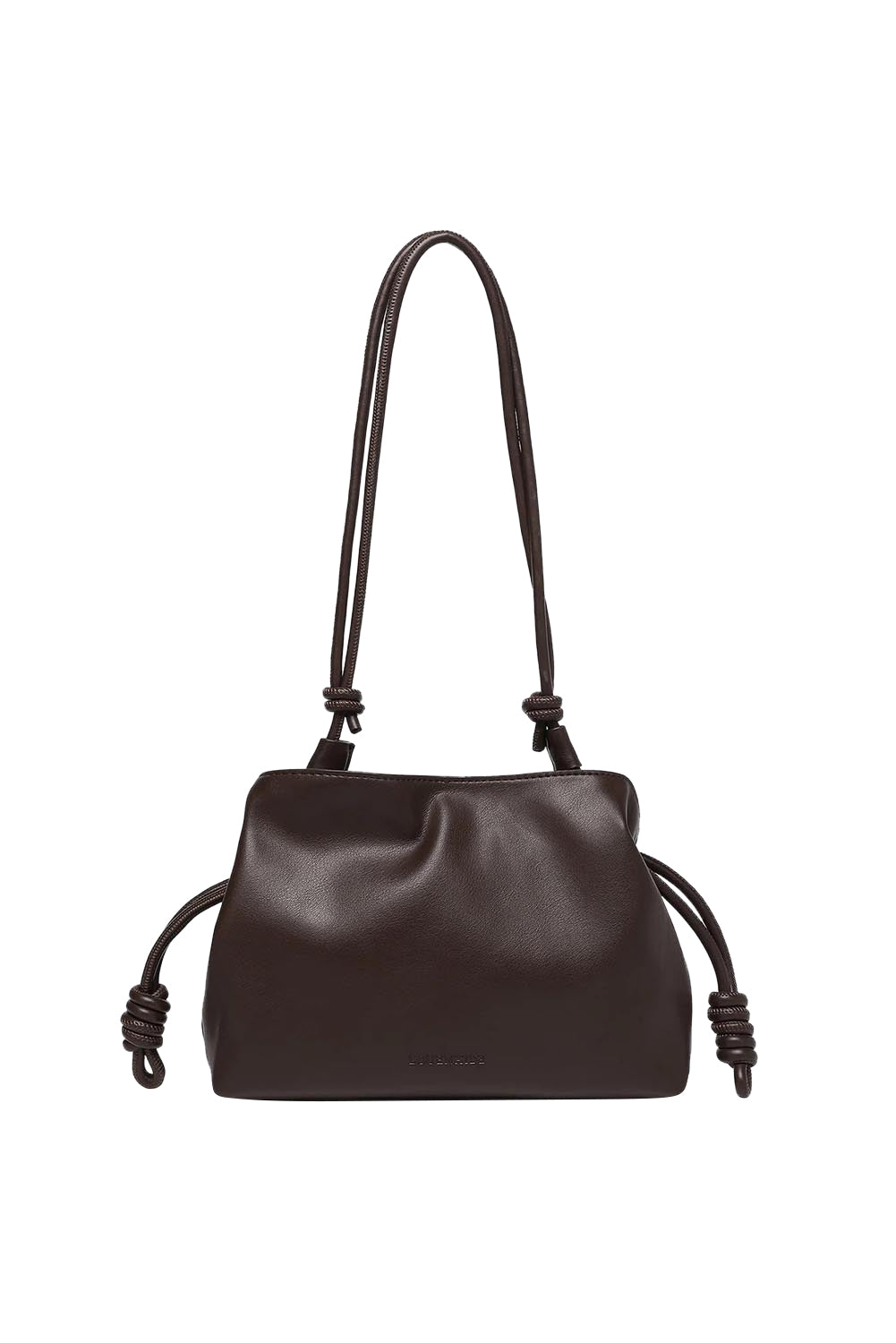 Product shot of the Yumi Crossbody Bag - Chocolate in colour Chocolate, from the front