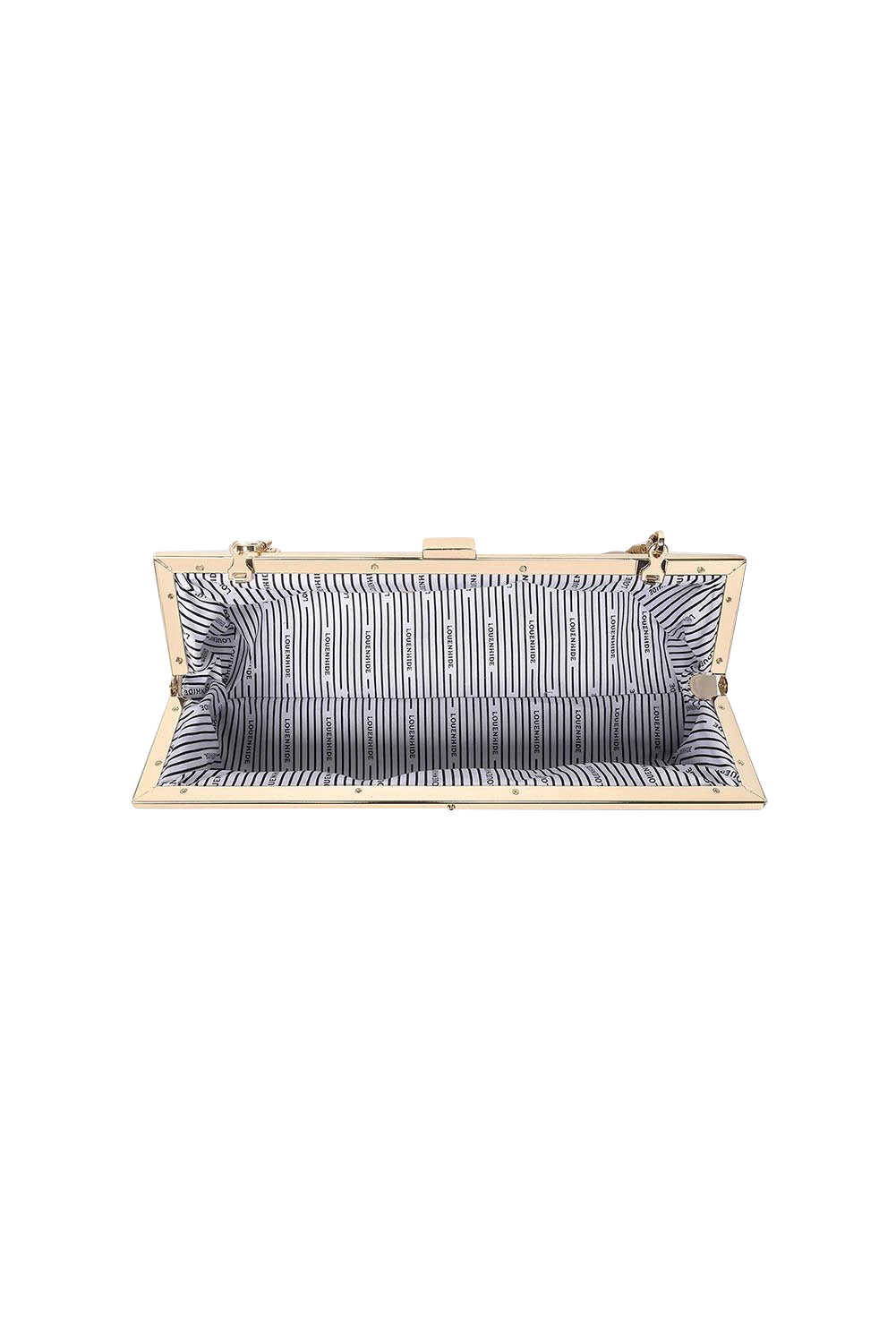 Product shot of the Maya Clutch - Nude in colour Nude, showing detail