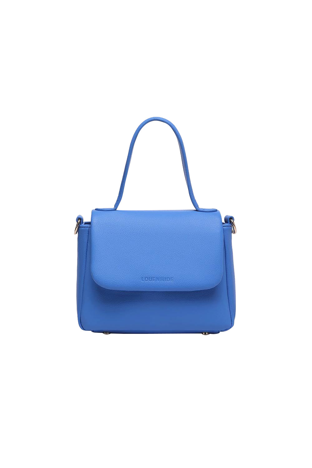 Product shot of the Connie Top Handle Bag - Persianblue in colour Persianblue, from the front