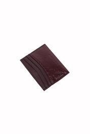 Product shot of the Ada Cardholder And Keyring in colour Burgundy (Red), detail