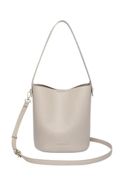 Product shot of the Miranda Bucket Bag in colour Almond, from the front