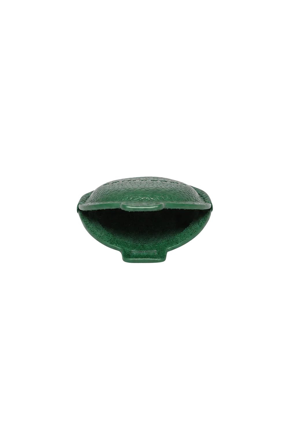 Product shot of the Opal Airtag Holder - Green in colour Green, from the back