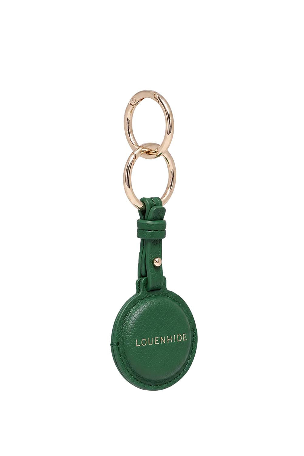 Product shot of the Opal Airtag Holder - Green in colour Green, showing detail