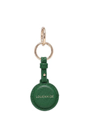 Product shot of the Opal Airtag Holder - Green in colour Green, from the front