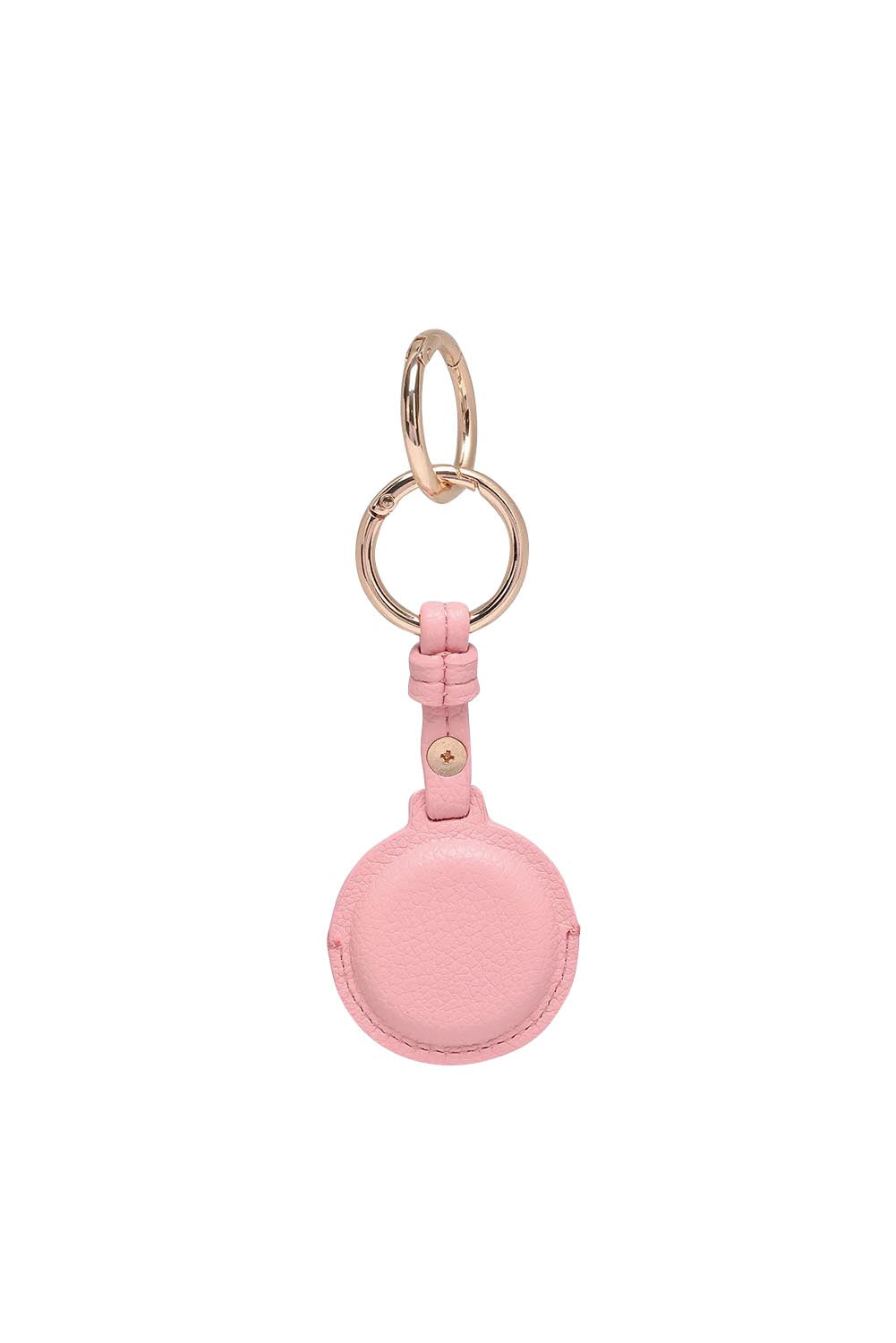 Product shot of the Opal Airtag Holder - Pink in colour Pink, from the back
