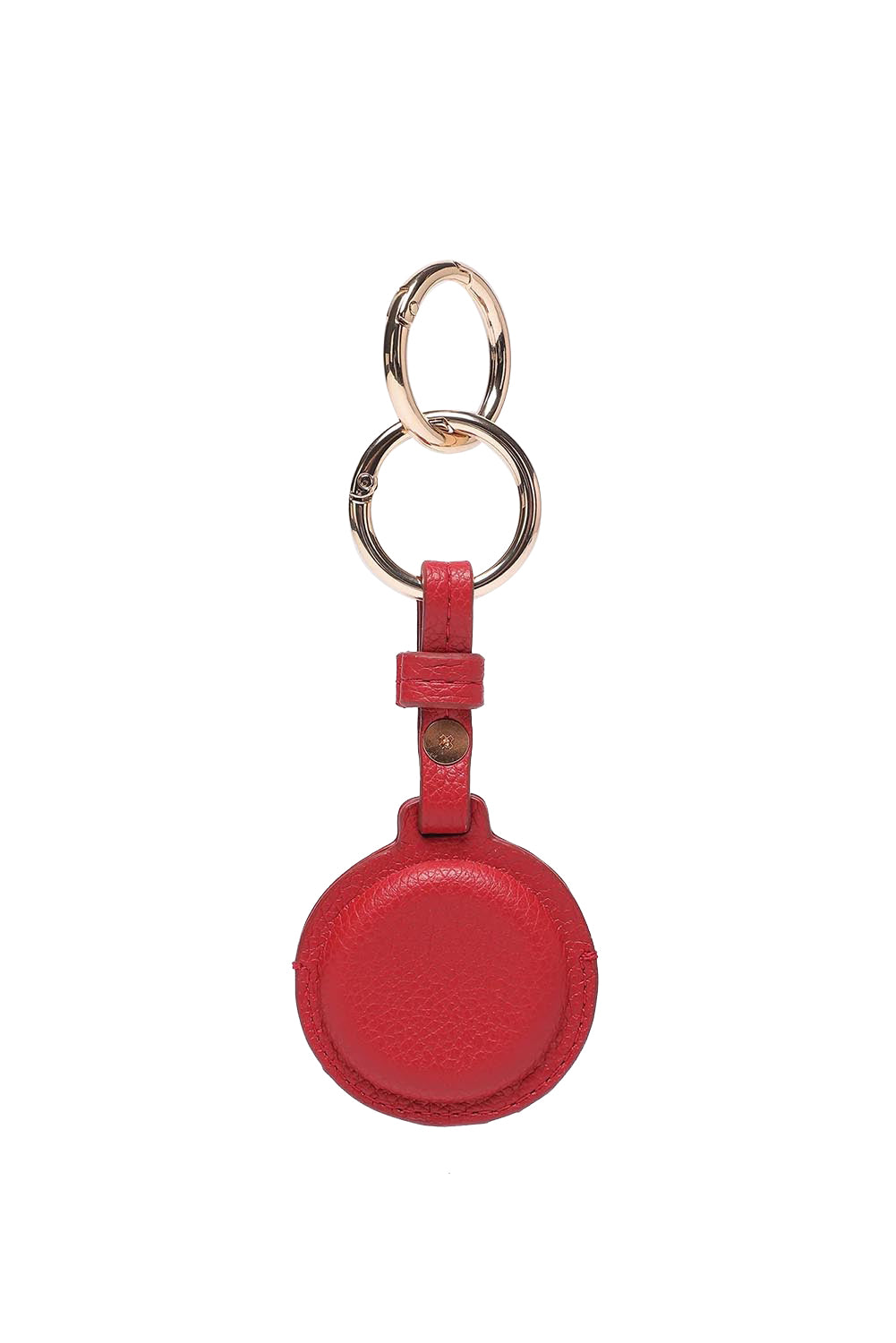 Product shot of the Opal Airtag Holder - Red in colour Red, from the back