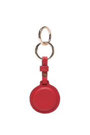 Product shot of the Opal Airtag Holder - Red in colour Red, from the back