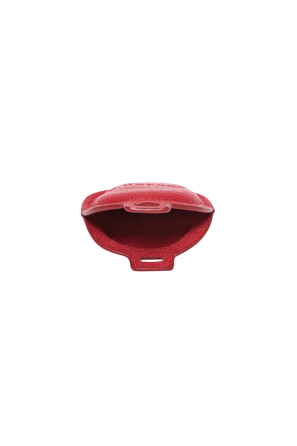 Product shot of the Opal Airtag Holder - Red in colour Red, showing detail