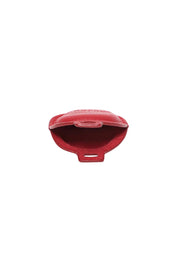 Product shot of the Opal Airtag Holder - Red in colour Red, showing detail