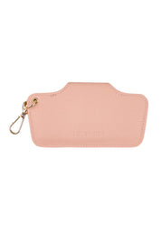 Product shot of the Skittles  Glasses Case - Blush in colour Blush, from the back