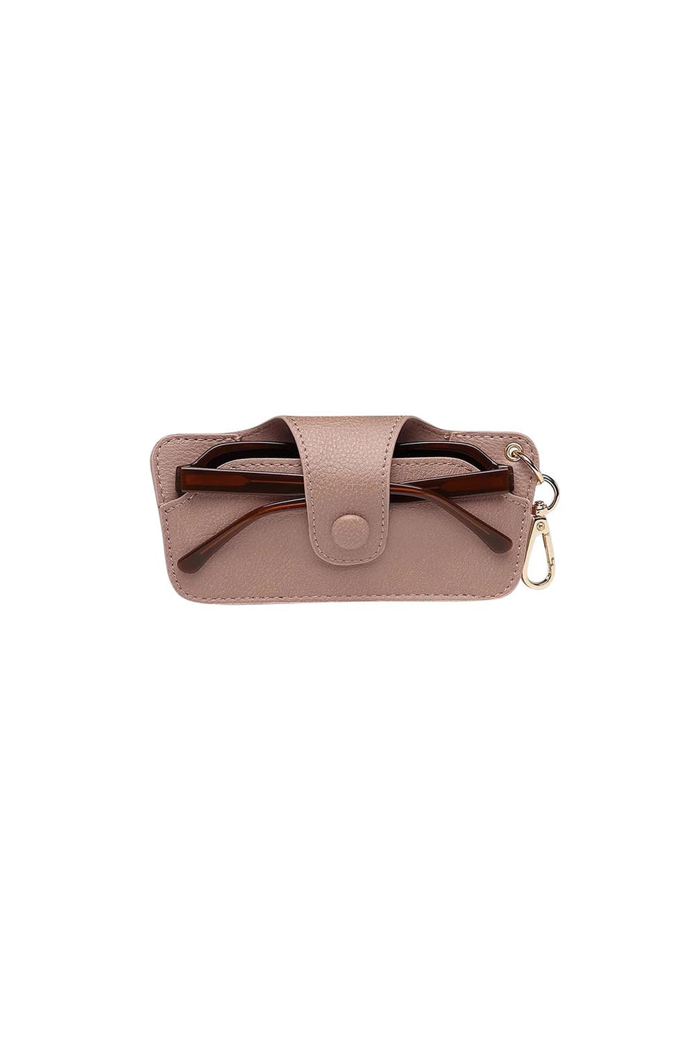 Product shot of the Skittles  Glasses Case - Blush in colour Blush, from the back
