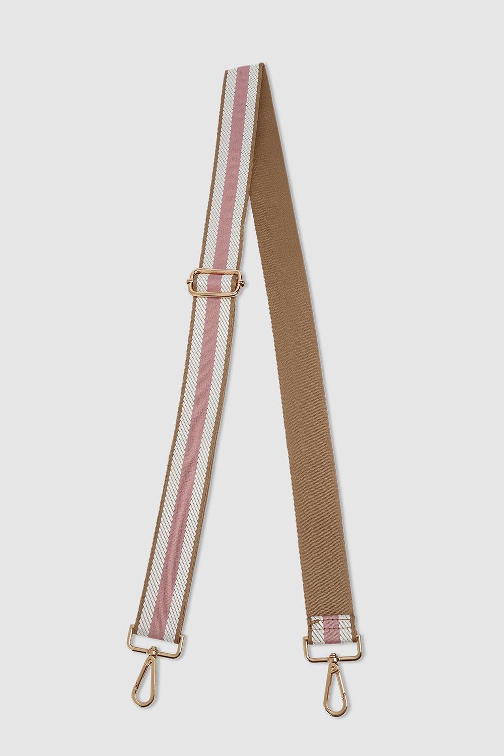 Product shot of the Bag Strap in colour Daitanpink (Pink), from the front
