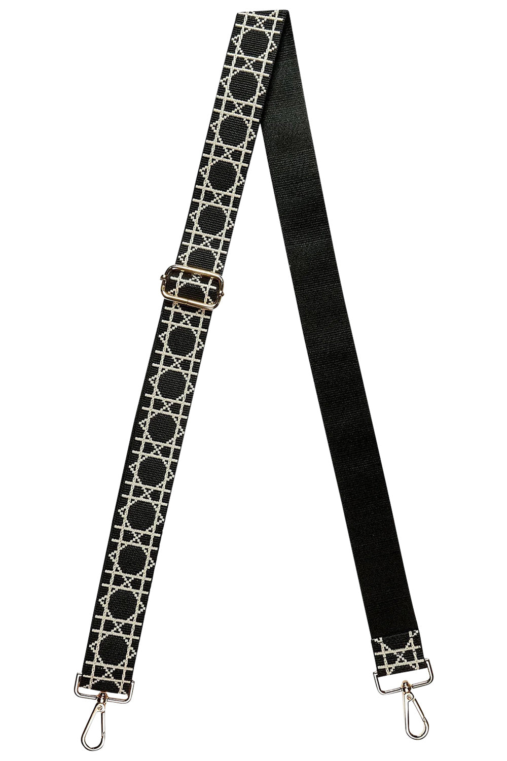 Product shot of the Bag Strap in colour Ezrablack (Black), from the front