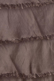 Product shot of the Silk Blend Multi Layers Dress in colour Moro, detail