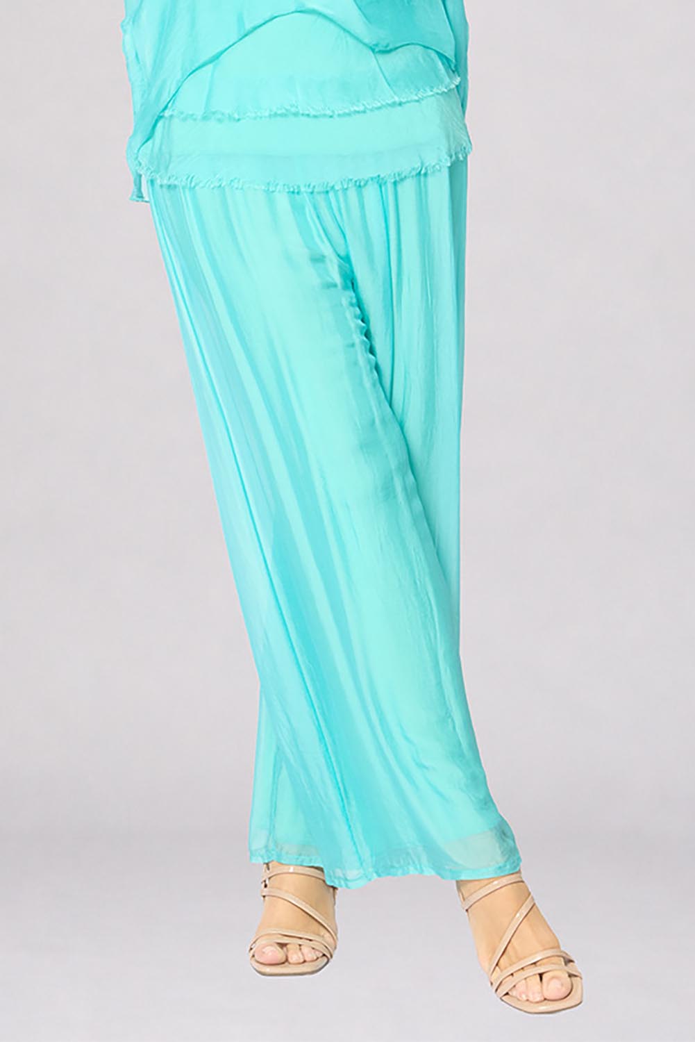 Silk Pant - Acqua