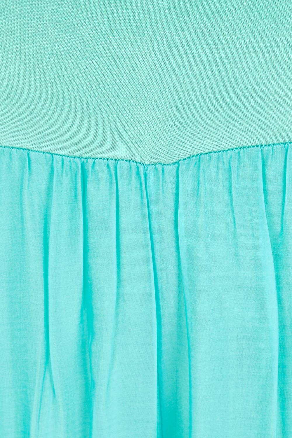 Product shot of the Silk Pant - Acqua in colour Acqua, showing detail