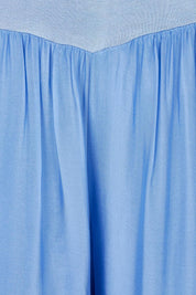 Product shot of the Silk Pant in colour Blueturco (Blue), detail