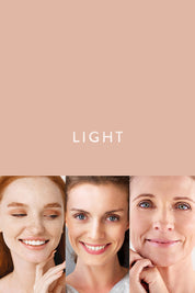 Product shot of the Tinted Complexion Balm in colour Light, detail