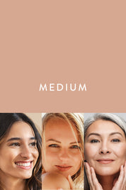 Product shot of the Tinted Complexion Balm in colour Medium, detail