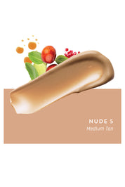 Product shot of the Tinted Complexion Balm in colour Mediumtan, detail