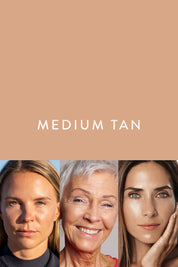 Product shot of the Tinted Complexion Balm in colour Mediumtan, detail