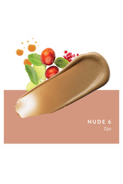Product shot of the Tinted Complexion Balm in colour Tan, detail