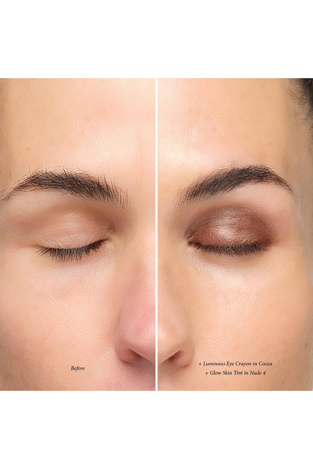 Product shot of the Luminous Eye Crayon - Cocoa in colour Cocoa, showing detail