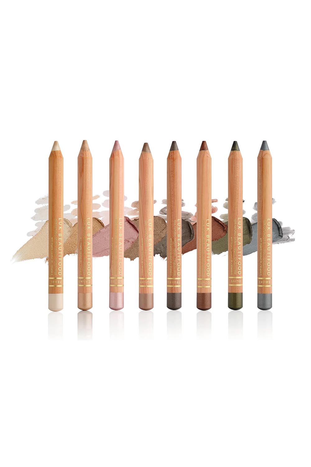 Product shot of the Luminous Eye Crayon - Mushroom in colour Mushroom, showing detail