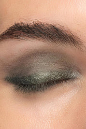 Product shot of the Luminous Eye Crayon - Olive in colour Olive, showing detail