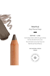 Product shot of the Luminous Eye Crayon - Truffle in colour Truffle, from the back