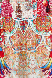 Product shot of the Baglioni Pant in colour Print, detail
