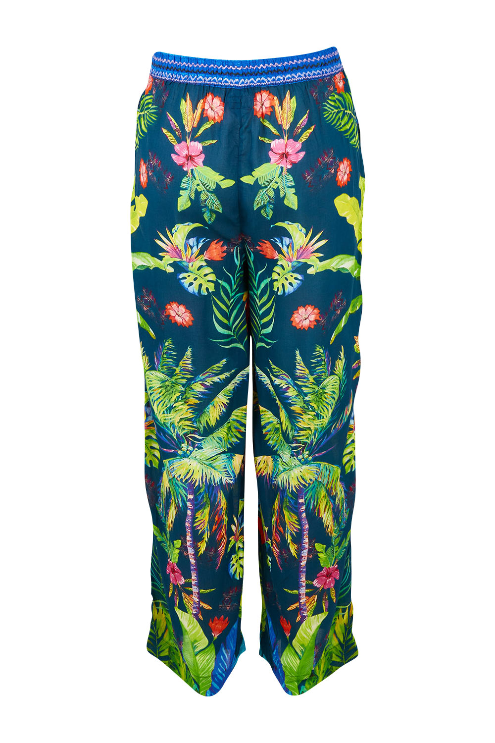 Product shot of the Blair Pant in colour Navy (Blue), from the back