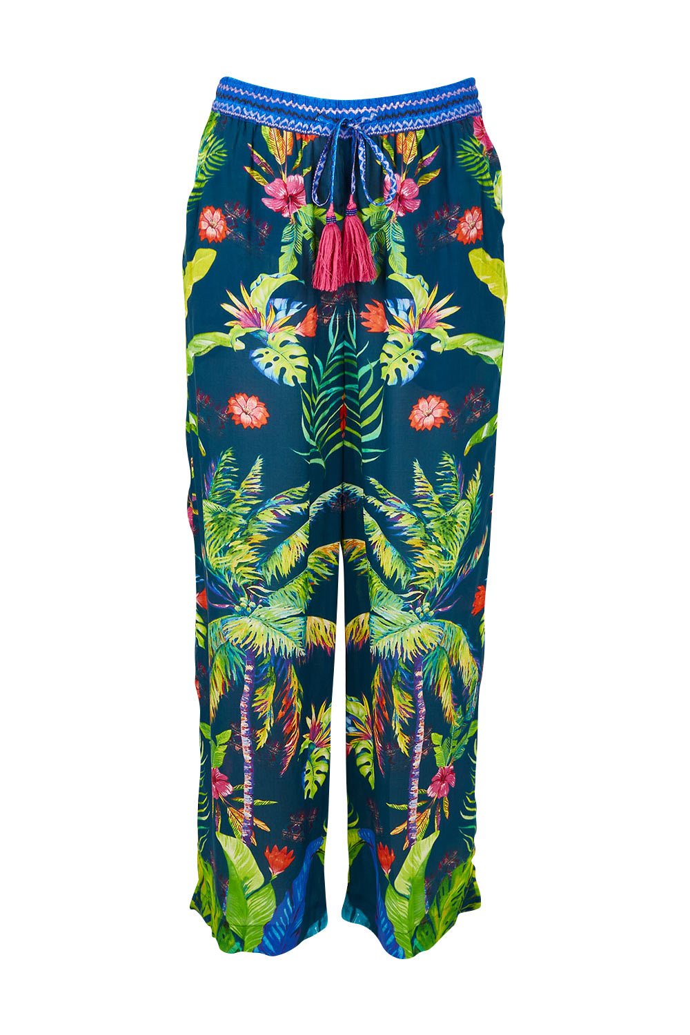 Product shot of the Blair Pant in colour Navy (Blue), from the front