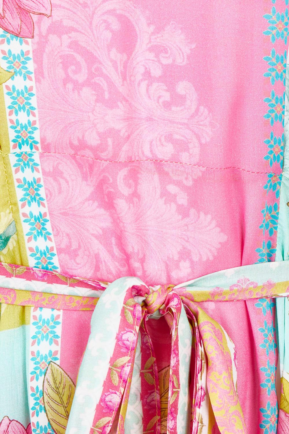 Product shot of the Caterina Maxi Dress in colour Candy, detail