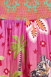 Product shot of the Fiesta Modal Blend Pant in colour Print, from the front
