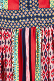 Product shot of the Legian Midi in colour Melon, detail