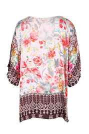 Product shot of the La Maroma Wide Tee – Espresso in colour Espresso, from the back