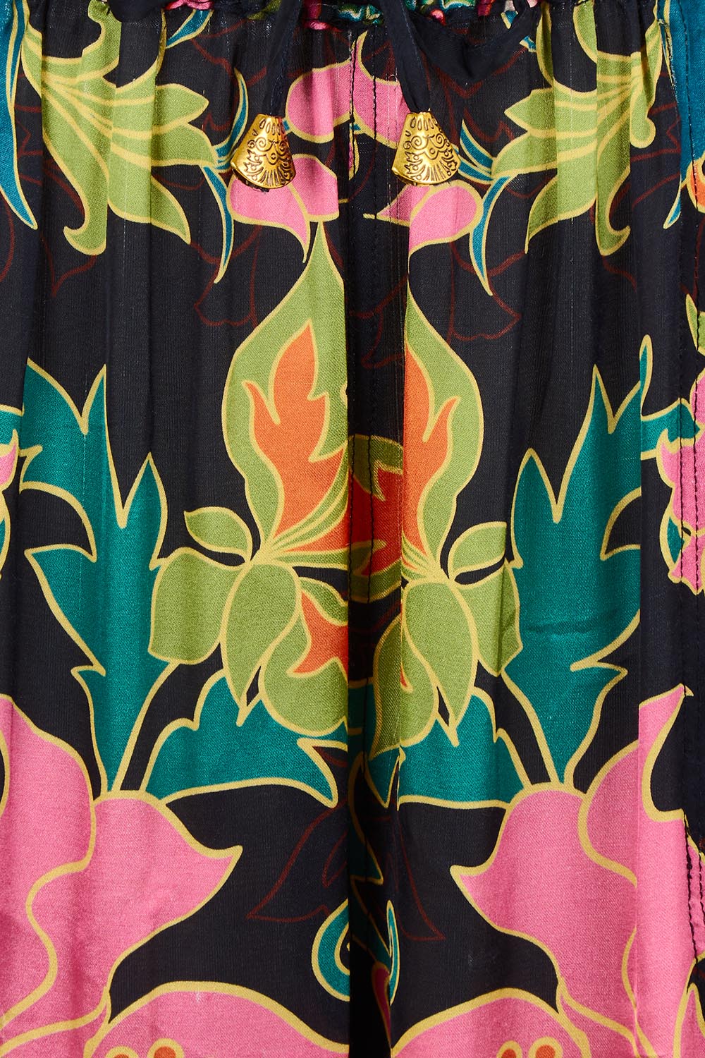 Product shot of the Marquis Modal Blend Pant in colour Black (Black), detail