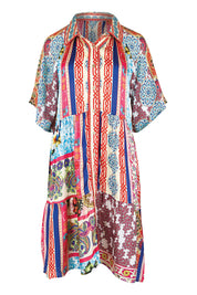 Product shot of the Miramar Dress – Print in colour Print, from the front