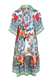 Product shot of the Miraval Dress – Mint in colour Mint, from the back