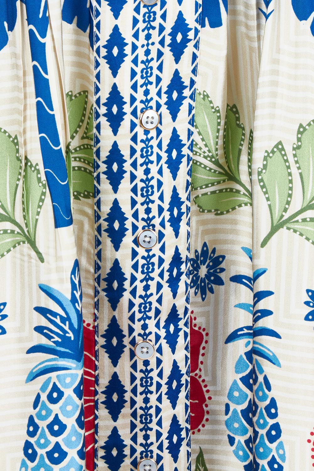 Product shot of the Parisio Modal Blend Sleeveless Dress in colour Navy (Blue), detail