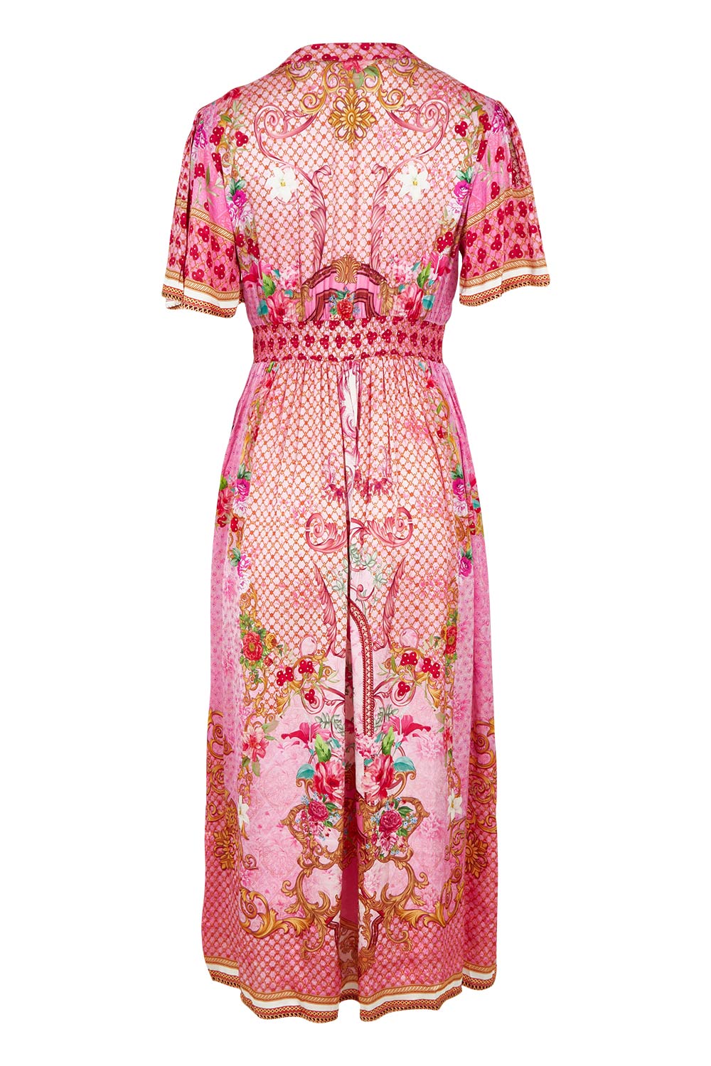 Product shot of the Pellicano Midi in colour Orchid (Pink), from the back