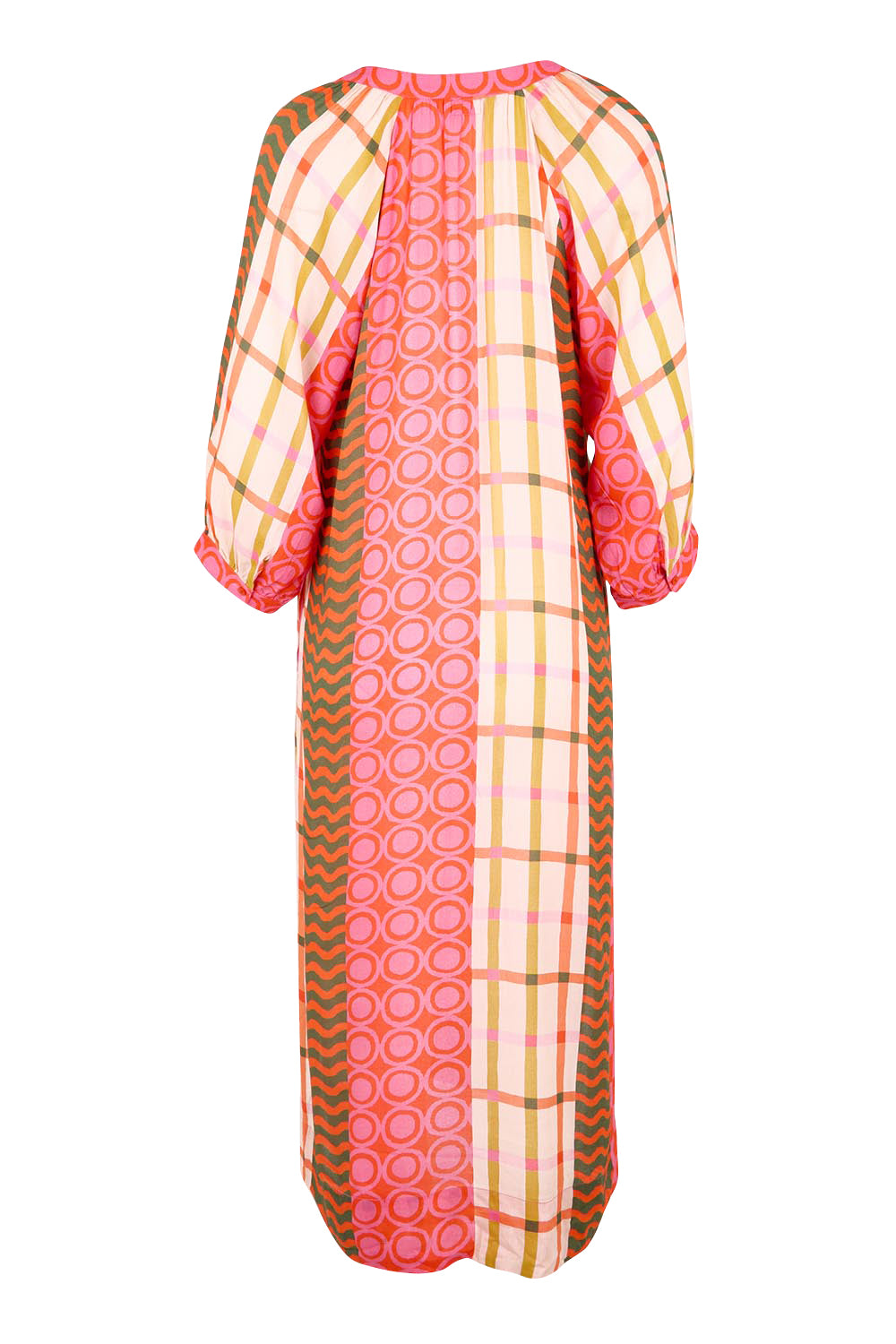 Product shot of the Salina Midi Dress - Print in colour Print, from the back