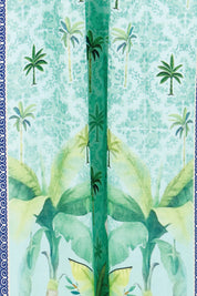 Product shot of the Zilara Pant – Mist in colour Mist, showing detail
