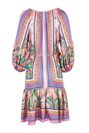 Product shot of the Zilara Dress – Orchid in colour Orchid, from the back