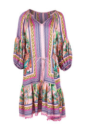 Product shot of the Zilara Dress – Orchid in colour Orchid, from the front